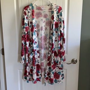 Lularoe floral Caroline size lg EUC